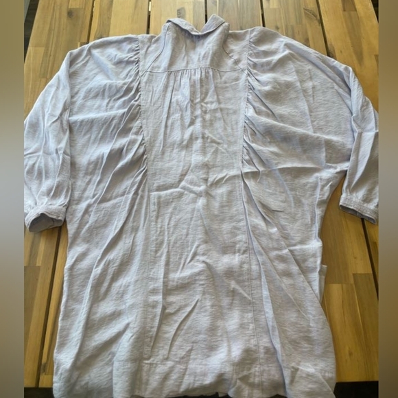 Free People‎ Womens Oversized Long Sleeve Button Down Tunic Mini Dress Xs & Med - Picture 2 of 5